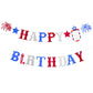 Red And Pink Glitter Love Heart Happy Birthday Banner - Valentine'S Themed Hanging Paper Garland Bunting Banner, Photo Backdrop