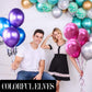 Colorful Elves Metallic Chrome Hot Pink Balloons 10 Inches 100 Pack Helium Shiny Thicken Balloon (Hot Pink)