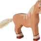Holztiger Horse Standing Toy Figure, Light Brown