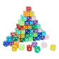 100pcs 16mm Game Dice D6 Six Sided of Rounded Translucent for Yahtzee,Tenzi, Farkle, Bunco, DND, MTG, RPG,Table Board Game or Te