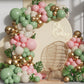 Pink And Green Balloon Arch Garland Kit,137Pcs Sage Green And Pastel Pink White Sand Gold Balloons For Boho Girls Woodland Baby