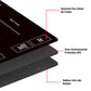 Biouai Stitched Mtg Playmats For Magic The Gathering - Play Mat With Tube Case For Mtg Card Game Playing (Black Zones)