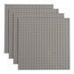 Q-Bricks Classic Baseplate - Building Kit For Toddlers & Kids - 20 X 20 Studs - 6.3 X 6.3 Inches - Pack Of 4 Baseplates - Compat