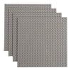 Q-Bricks Classic Baseplate - Building Kit For Toddlers & Kids - 20 X 20 Studs - 6.3 X 6.3 Inches - Pack Of 4 Baseplates - Compat
