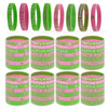 56 Pieces AKA Bracelet - AKA Sorority Gifts For Women - AKA Gadgets For Alpha Kappa Alpha - AKA Silicone Bracelet Charms Paraphe