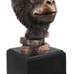 Ebros Gift Silverback Gorilla Bust Statue, 8.25" Tall, Sepia Bronze Polyresin, Black Trophy Base, Amazon Rainforest Decor