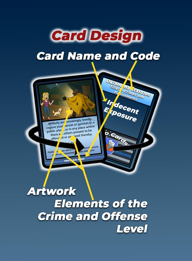 Cop Cards: enhanced Flashcards for Law Enforcement - Learning Aid or Police Gift (Oklahoma Academy Prep Edition)