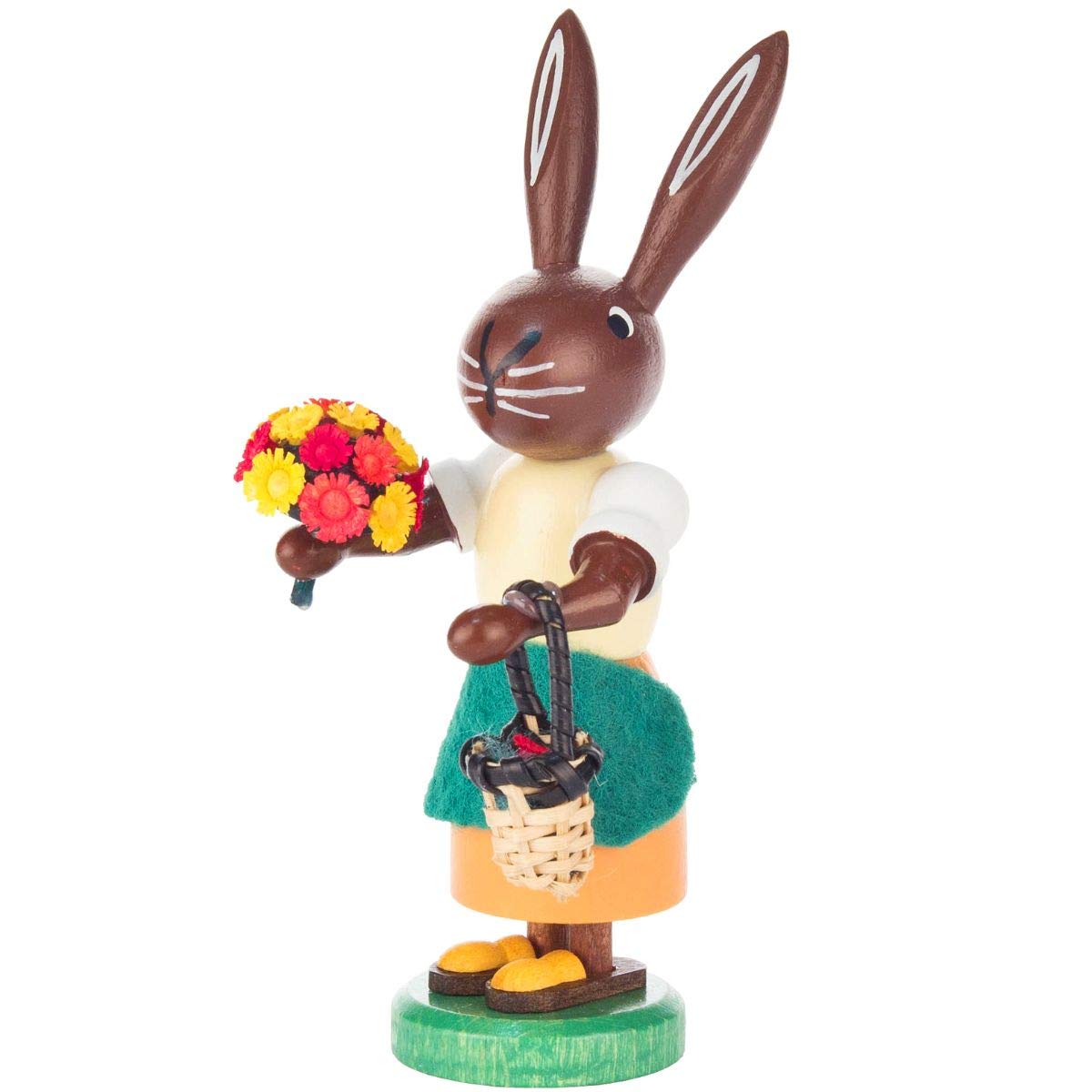 Alexander Taron 224-435 Dregeno Easter Figure-Rabbit Gardener-3.75 H W x 1.5 D, Brown