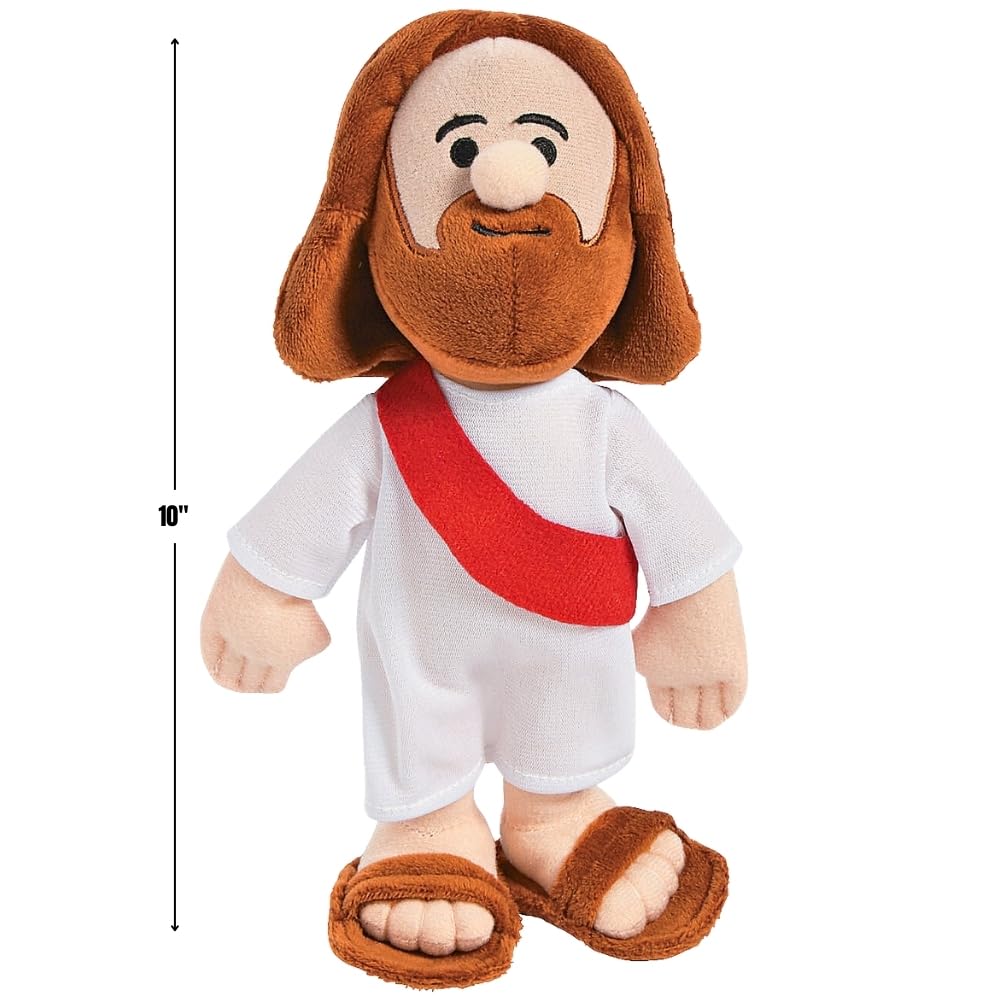 Fun Express Plush Jesus Doll - Religious Gifts And Toys For Kids - Vbs Vacation Bible School Supplies/Decor