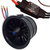 Flycolor 90Mm Edf 12 Blades Ducted Fan With 1450Kv Rc Brushless Motor With 120A Esc 3-6S Electric Speed Controller For Rc Jet Ai