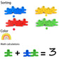 Umbresen Wood Balance Building Blocks Stacking Games Toys For Kids Children Toddlers Preschool Boys And Girls Learning Education