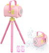 Phnixgam Bubble Machine Large Capacity, Automatic Kids Bubble Blower With 10 Holes 2 Speeds 17Oz/500Ml, Rechargeable Portable Bu