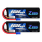 Zeee 3S 9000Mah Lipo Battery 11.1V 100C Ec5 Connector With Metal Plates Soft Case Rc Battery For Rc Car Truck Tank Racing Hobby