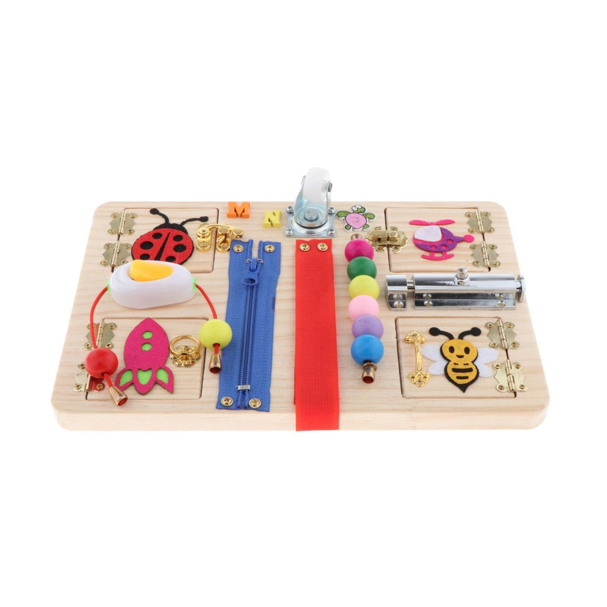 Trendynest Baby Busy Board Buckle Skill Educational Activity Sensory Board Toy Gift | Toys & Hobbies | Preschool Toys & Pretend 