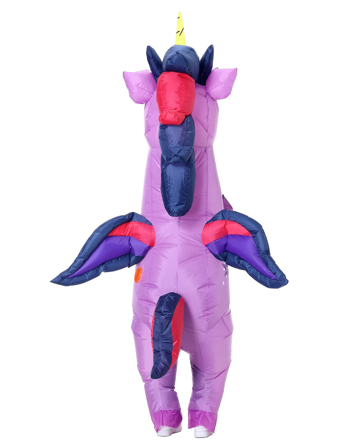 Hsctek Inflatable Unicorn Costume Kids Girls Boys, Blow Up Unicorn Costume Child, Halloween Costume Child Children, Purple