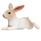 Mojo Rabbit Lying Realistic International Wildlife Hand Painted Toy Figurine