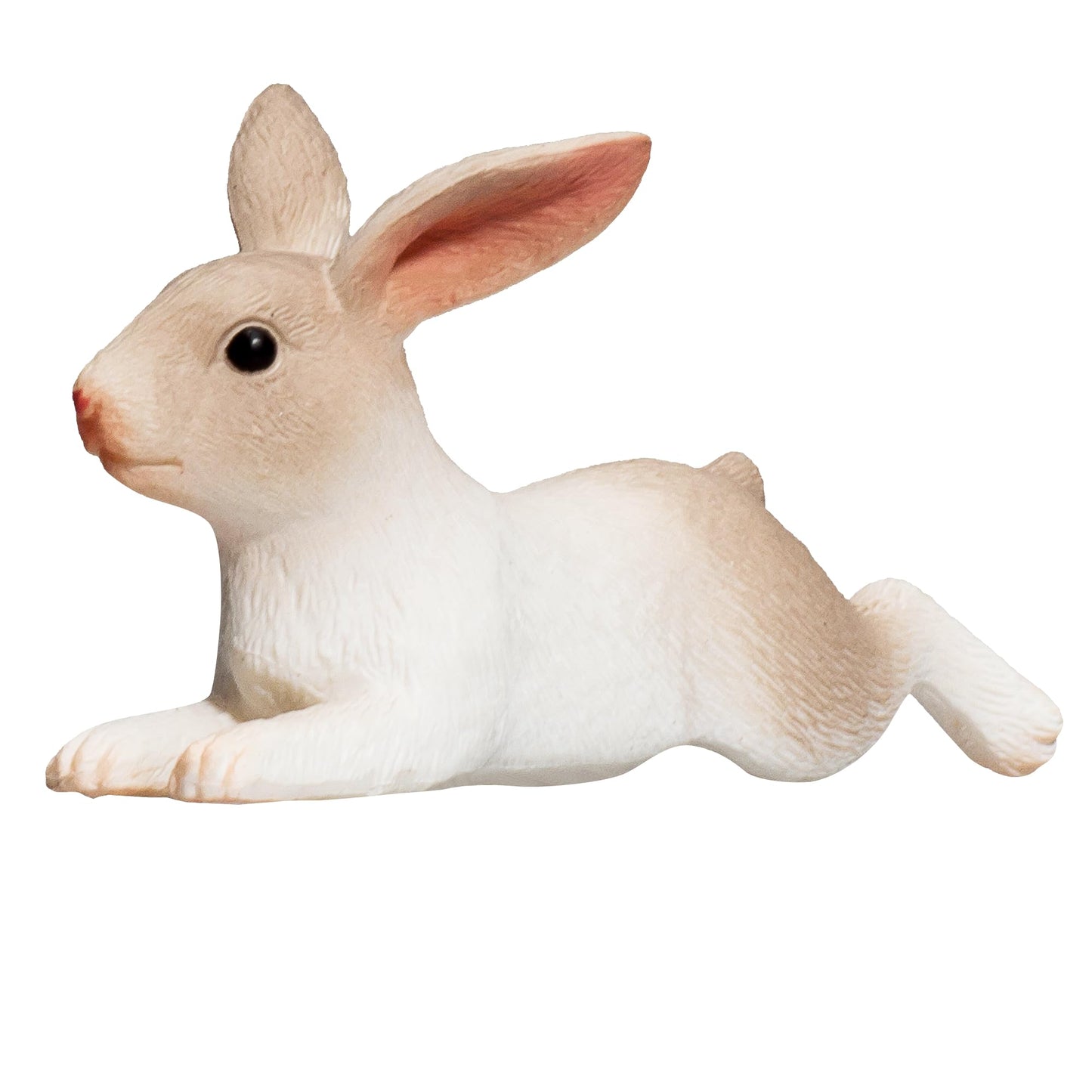 Mojo Rabbit Lying Realistic International Wildlife Hand Painted Toy Figurine