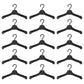 50Pcs Plastic Doll Clothes Hangers Doll Outfit Hanger Miniature Clothes Hanger Dollhouse Clothes Accessories (Black)