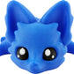 Cute Fox Desk Buddy, Articulated 3D Printed Fidget, 7.5 Inches, Authorized Seller (Blue)