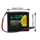 QBLPOWER 4.8V 2000mAh NiMH RX Receiver Battery Pack RC Futaba Hitec JR for RC Cars and Airplanes(2 Pack)