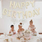 TONIFUL 16 Inch Cream White Letter A-Z Balloons,Custom Phrase Mylar Foil Alphabet Letter DIY Personalized Phrase Banner for Birt