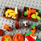 BAENRCY 280pcs Food Building Blocks Set - Plastic Kitchen Accessories, Model CB009-13, Compatible with Major Brands