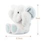 Tcbunny Baby Elephant Bedtime Stuffed Animal Plush Toy Gift 11'', Kids, Amy (White)