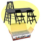 Ultimate Ladder  Table & Chairs Black Playset for Wrestling Action Figures-New