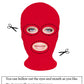 Homelex 2 Pieces Full Face Mask, 2Nd Skin Masks,Halloween Spandex Hood For Unisex Cloth-Red