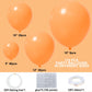 Bright Orange Balloons 110Pcs Orange Balloon Garland Arch Kit 5/10/12/18 Inch Matte Latex Orange Balloons Different Sizes As Bab