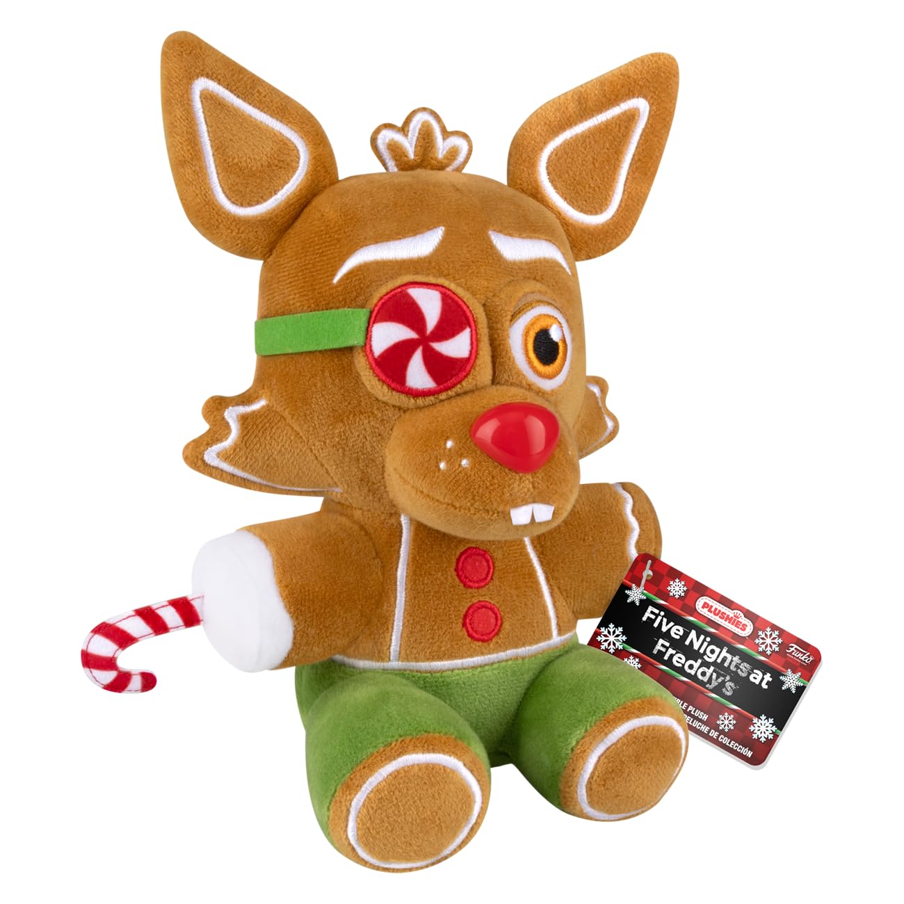 Funko Plush! Fnaf Five Nights At Freddy 'S - Set Of 4 - Holiday Elf Bonnie, Holiday Snowman Chica, Holiday Gingerbread Foxy And