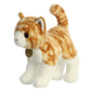 Aurora® Miyoni® Orange Tabby Cat Stuffed Animal - 10" Lifelike Detail, Polyester