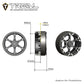 TREAL 1.9 Beadlock Wheels, Six-Spoke Amazing Look,Top-Notch Aluminum Durable 1.9 Crawler Wheels,Heavy Weight Upgrades for 1:10 H