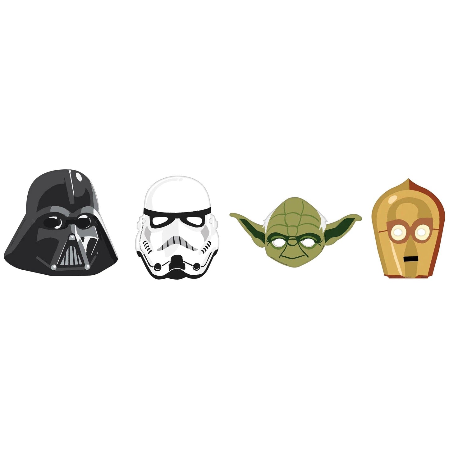 Star Wars Galaxy of Adventures Paper Masks - 8.6'' x 9.7'' (8 Count) - Perfect for Birthdays and Special Events