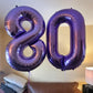 Number 0 Balloons 40 Inch Jumbo Foil Mylar Purple Number Balloons For 10 20 30 40 50 60 70 80 90 100 Numbers Balloon Office Birt