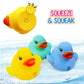 10 Pack: Numbers Counting Rubber Ducks Colorful Bath Toys - 1, 2, 3 Learn To Count Numeracy Early Learning Educational Bathtime Squeak Duckies Bathtub Set For Kids, Toddlers