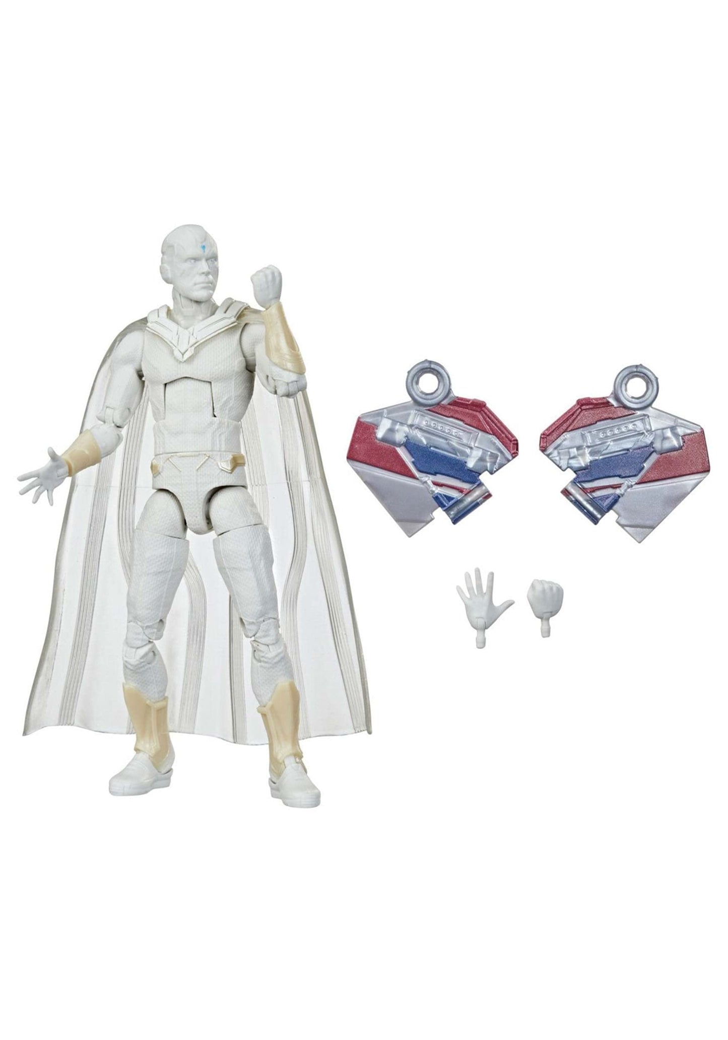 Avengers Hasbro Marvel Legends Series 6-inch Action Figure Toy Vision  enhanced Design and 2 Accessories  for Ages 4 and Up   White