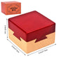 Blovec 3D Wooden Puzzle Box - Impossible Dovetail Brain Teaser with Secret Compartment, Red, 1.96x1.96x0.51 inch, Model AC008