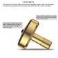Djuiinostar Premium Spinning Top: Lengthened Stem, Easy To Twirl, High Performance (Br 13+, Avg 5-8), Cnc Machined Brass, Great Time Killer, Edc Fidget Toy Dst-820