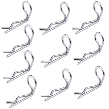 HobbyPark RC 90-Degree Angle Body Clips Bent Springy Pins for All 1/10 Scale Model Car Truck Crawler Truck (20-Pack)