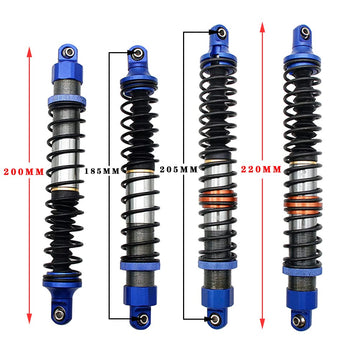 FLMLF Aluminum Front and Rear Oil Shocks Kit Blue Shocks Oil Filled For 1/5 Rc car Hpi Baja 5B SS 5T 5SC RC Car Parts