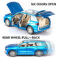 Adlon Car 4 Wheel Drive Metal Car Pull Back with Open Doors, Engine Cover, Front and Rear Light & Music Great Gift for Boys and