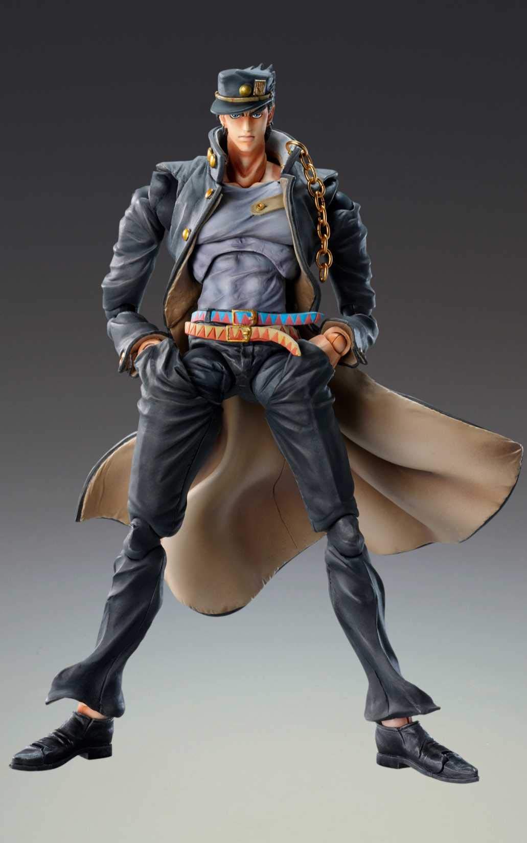 Jojo'S Bizarre Adventure Part 3: Chozo Kado Jotaro Kujo 1.5 Super Action Statue Figure, Multicolor