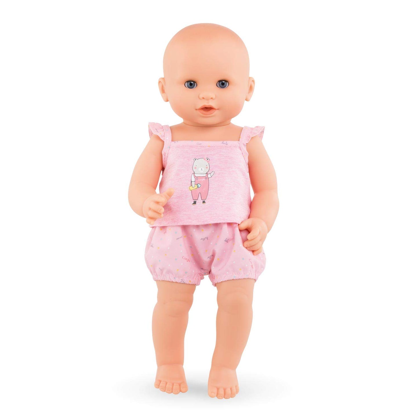 Corolle Drink And Wet Bath Baby Emma - 14    Girl Baby Doll With 3 Accessories - Bottle, Potty, And Pacifier - Really Drinks And