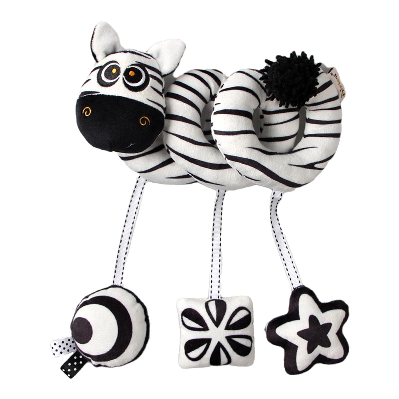 Atorse Baby Crib Pram Animals Rattle Spiral Stroller Car Seat Pushchair Toy Zebra