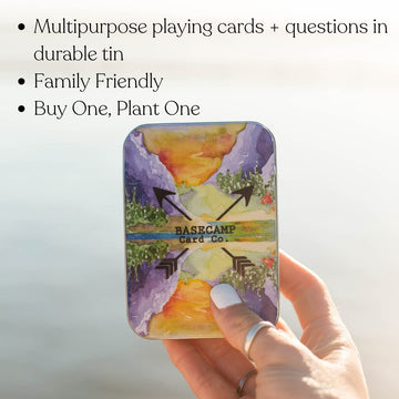 Basecamp Cards: Original Edition Conversation Starters - 52+2 Family Friendly Unique Questions - Family Conversation Cards - Playing Cards - Fun Family Activity