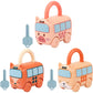 Jollyora Montessori Lock & Key Car Toy For Kids | Number Matching & Sorting Learning Toy | Fine Motor Skill Development Activity