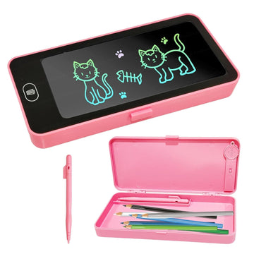 Gadget Deals-2 In 1- Pencil Case For Girls | Pencil Case For Kids | Writing Tablet |Lcd Display- Pencilcase Pouch | Pencil Box F