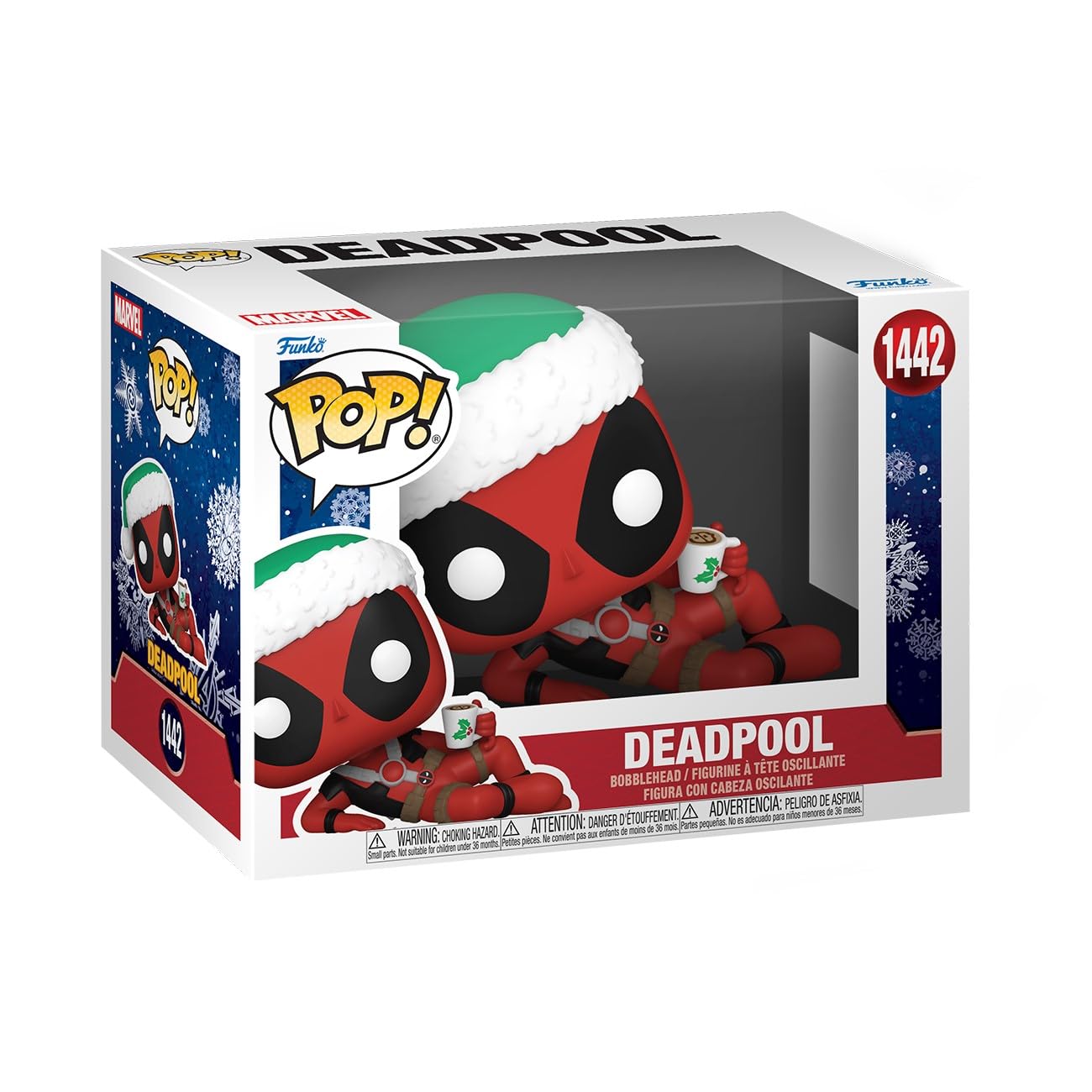 Funko POP! Marvel Deadpool Holiday Vinyl Figure - 4" Multicolor Collectible - Official Merchandise for Kids & Adults