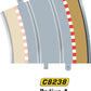 Scalextric C8238 Borders Tan Outer Radius - 22.5 Degrees